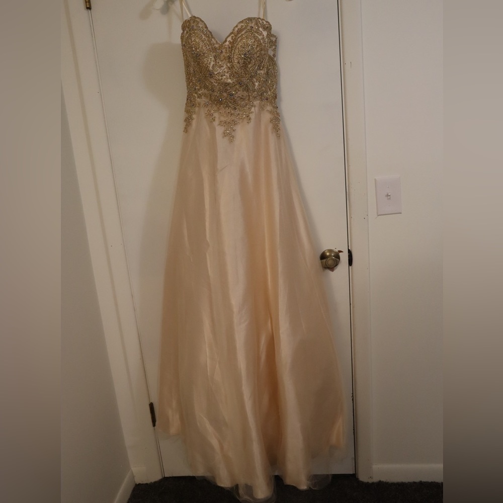 Cecily Brown Gold Formal Dress
